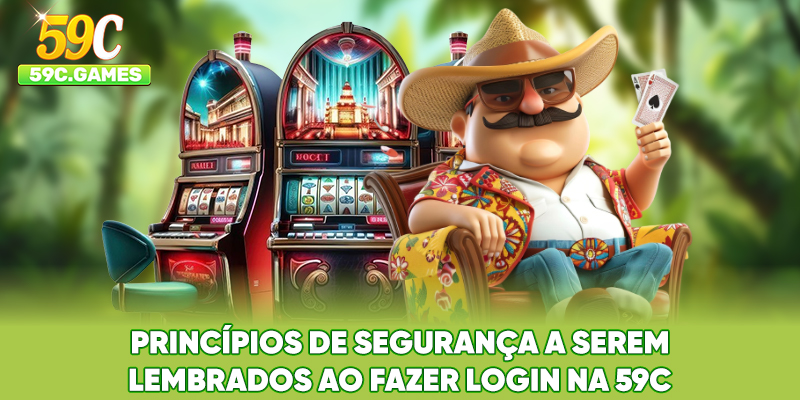 Princípios de segurança a serem lembrados ao fazer Login na 59C
